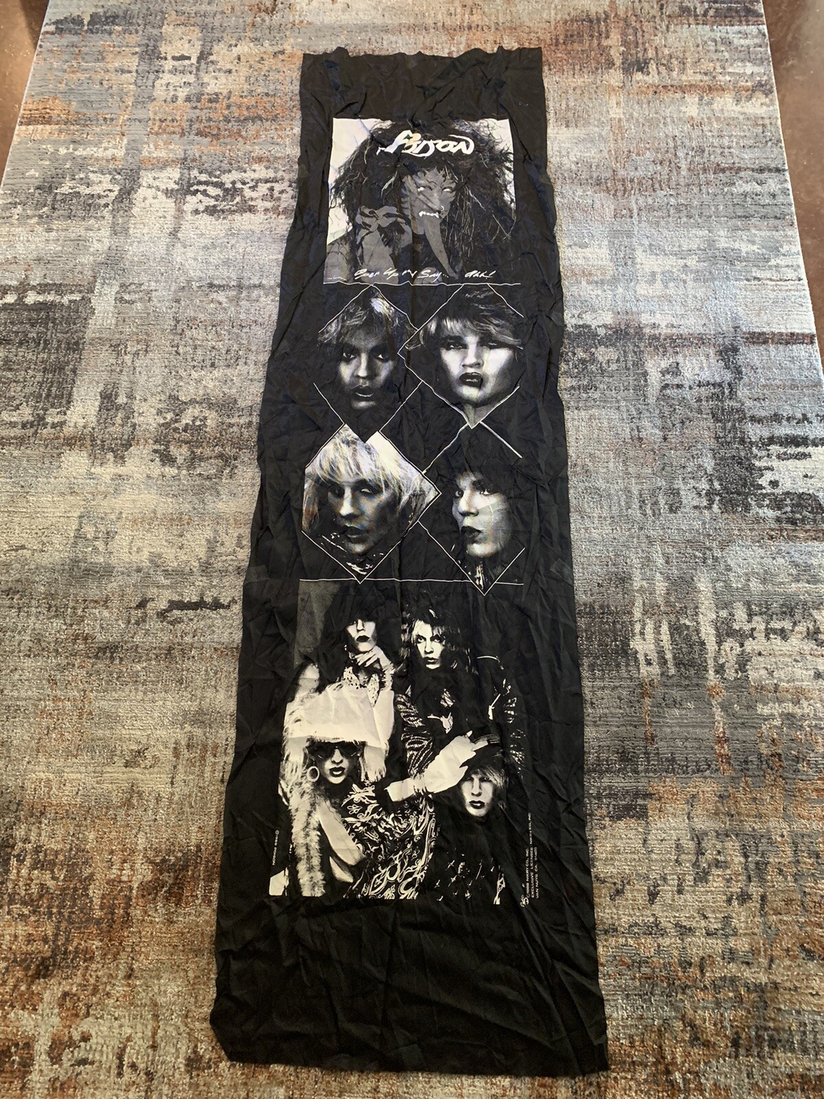 Poison Band 80's Nylon Tapestry