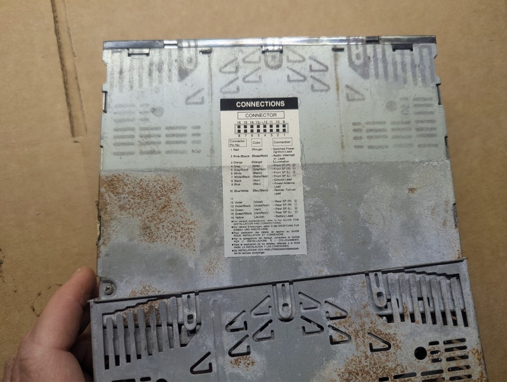 Alpine CDA-9807 cd receiver base Only untested