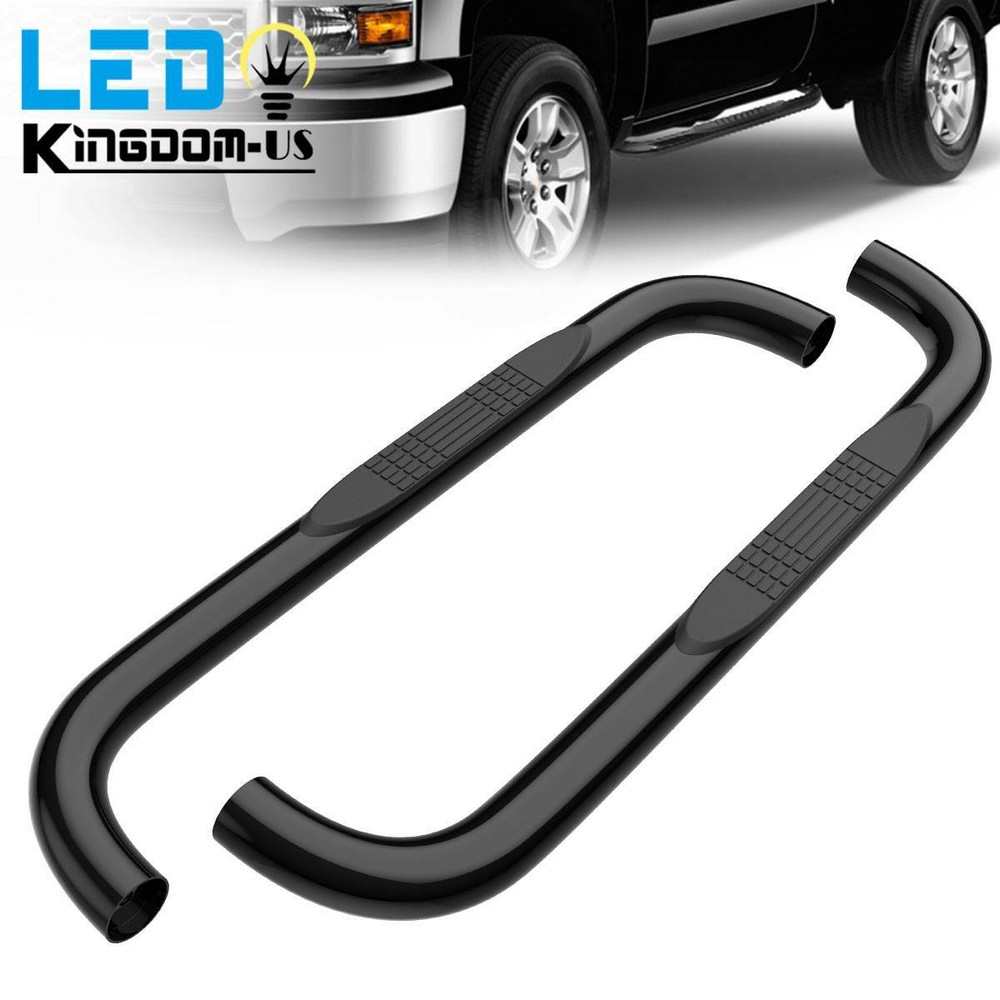 3" Nerf Bars for 99-18 Chevy Silverado/Sierra 1500 2500 Regular Cab Side Steps