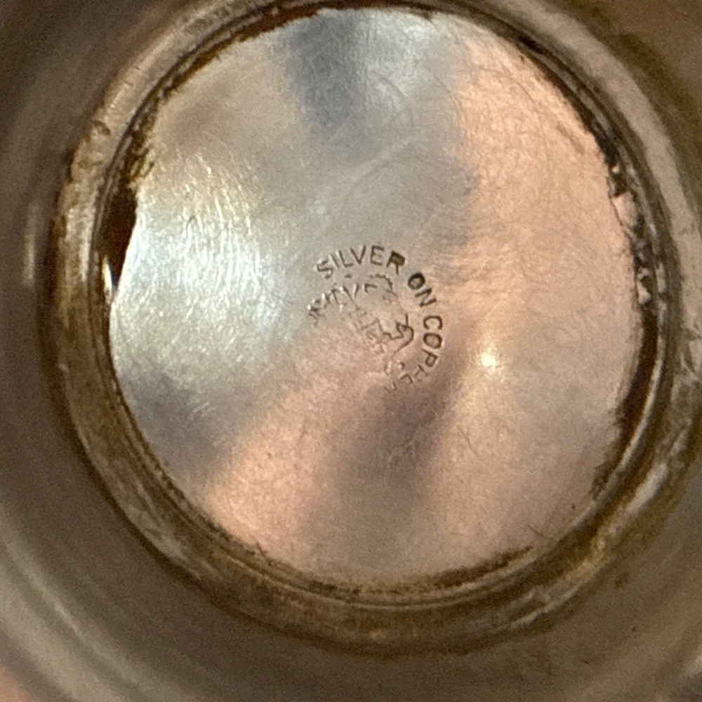 Silver On Copper Teapot