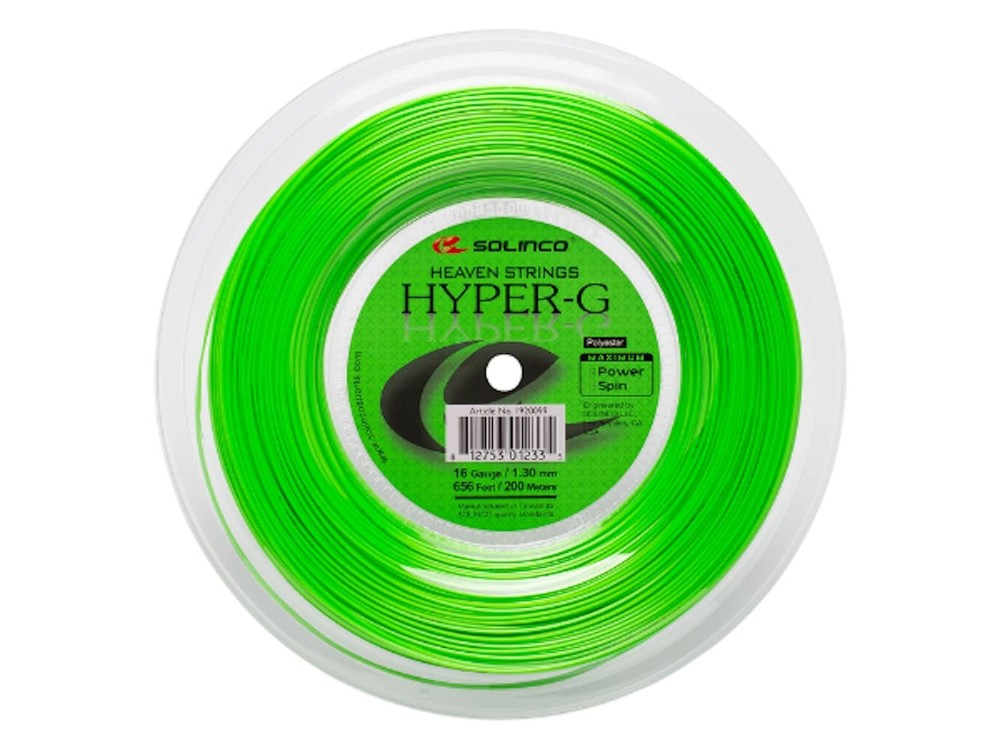 Hyper-G Co-Polyester Tennis String Mini Reel 328 ft / 100 m – Extreme Spin, P...