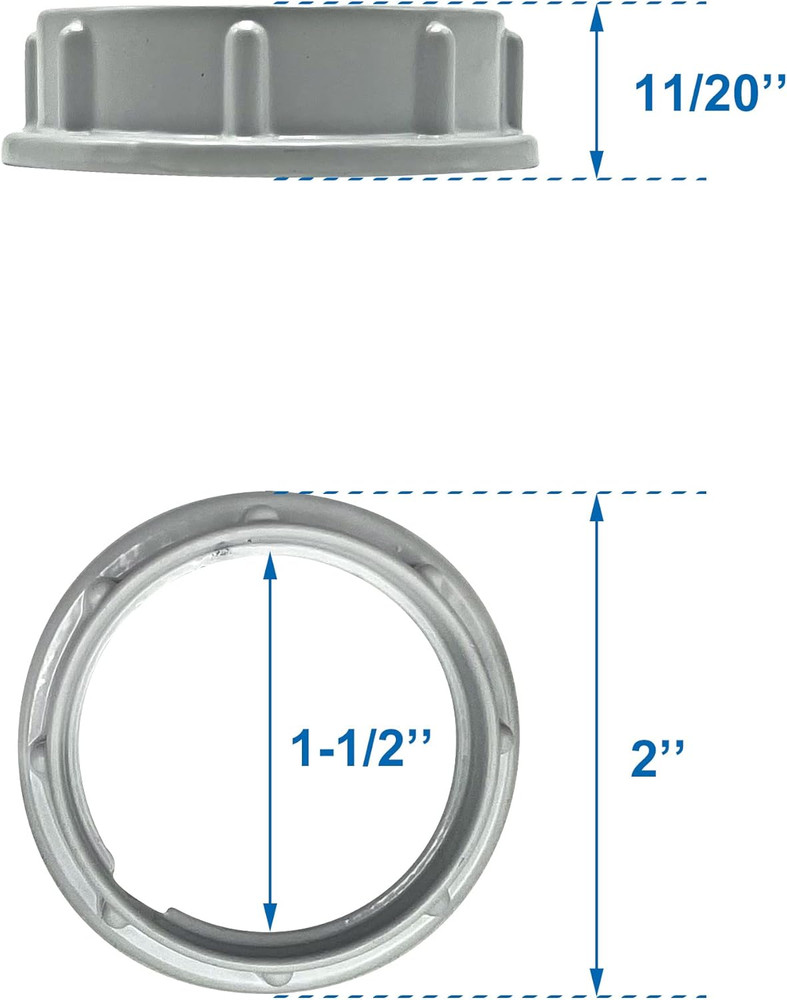 4 Pcs Lamp Shade Rings, White Aluminum Threaded Socket Rings for Medium Base E26