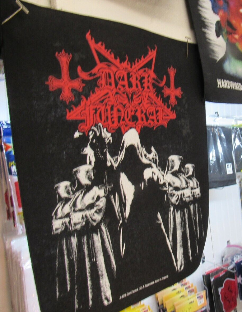 DARK FUNERAL BACK PATCH NEW RARE COLLECTABLE WOVEN ENGLISH IMPORT BACKPATCH