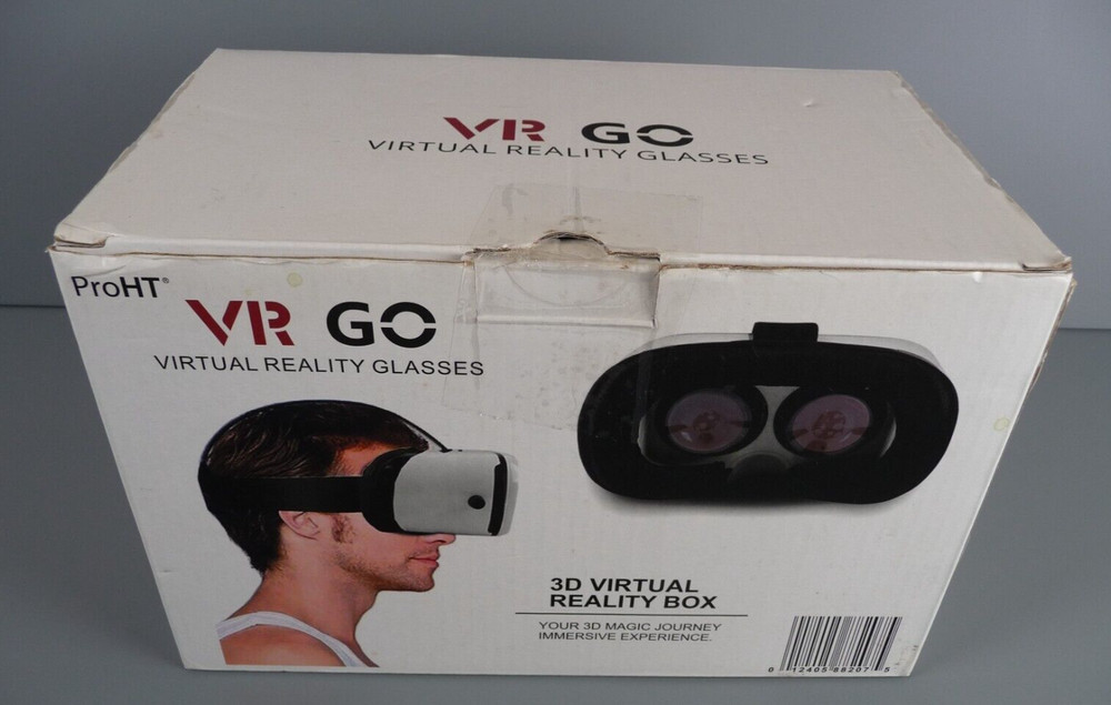 Virtual Reality Glasses VR GO White ProHT compatible Untested Compatible