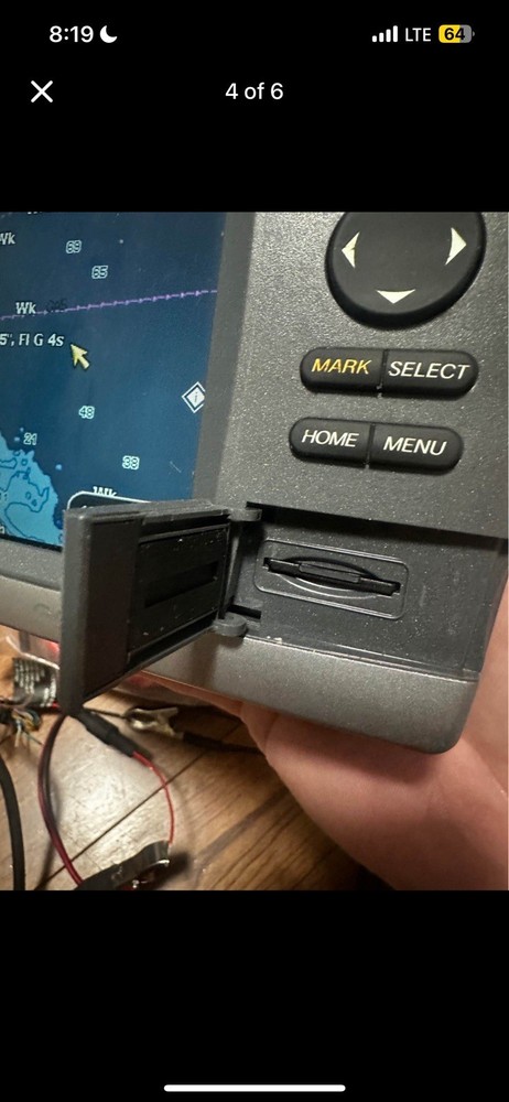 Garmin GPSMAP 521 Chartplotter Fishfinder w/ Mount, Cable, Cover & Chart Card