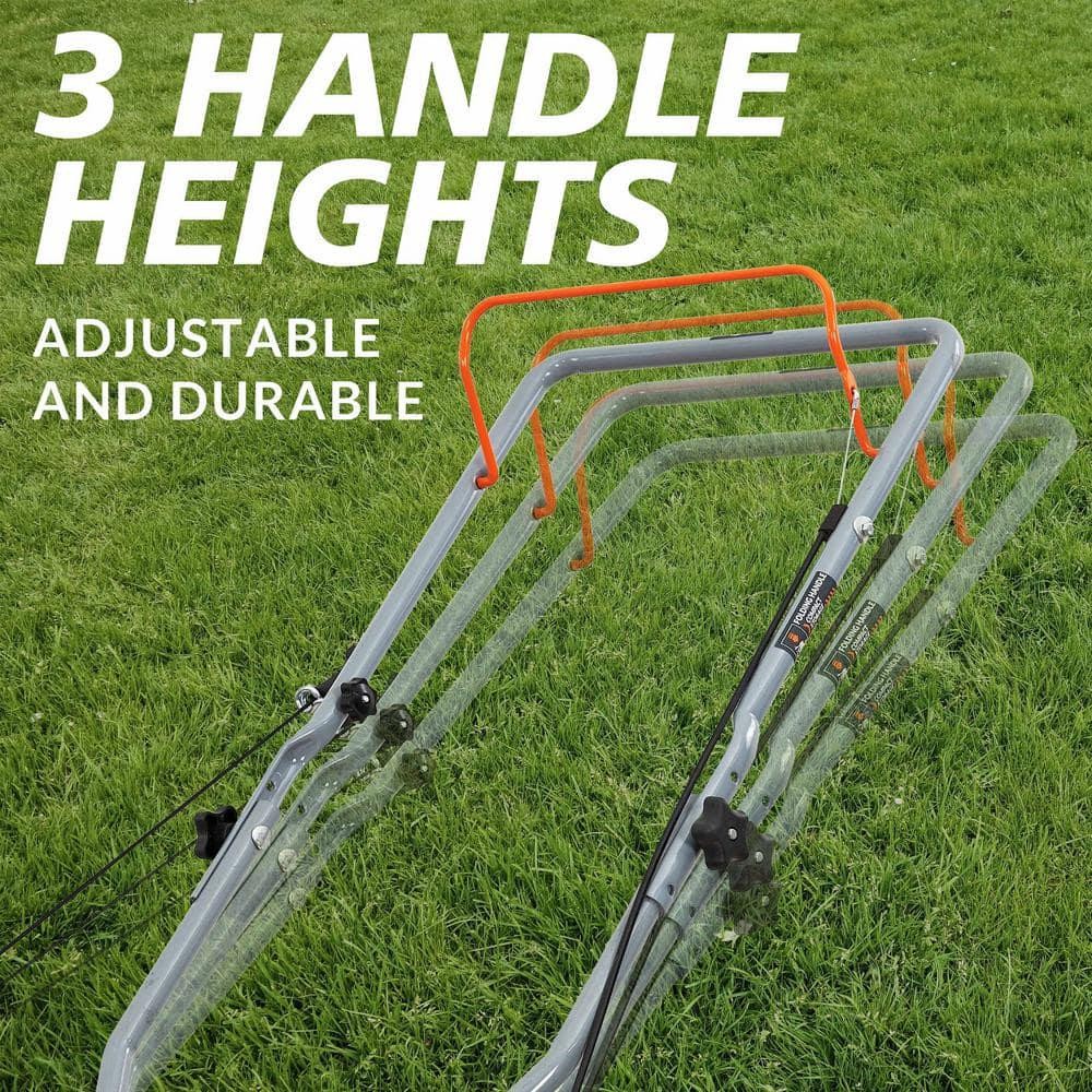 21 In. 170Cc 3-In-1 Gas Walk behind Push Lawn Mower with High Rear Wheels