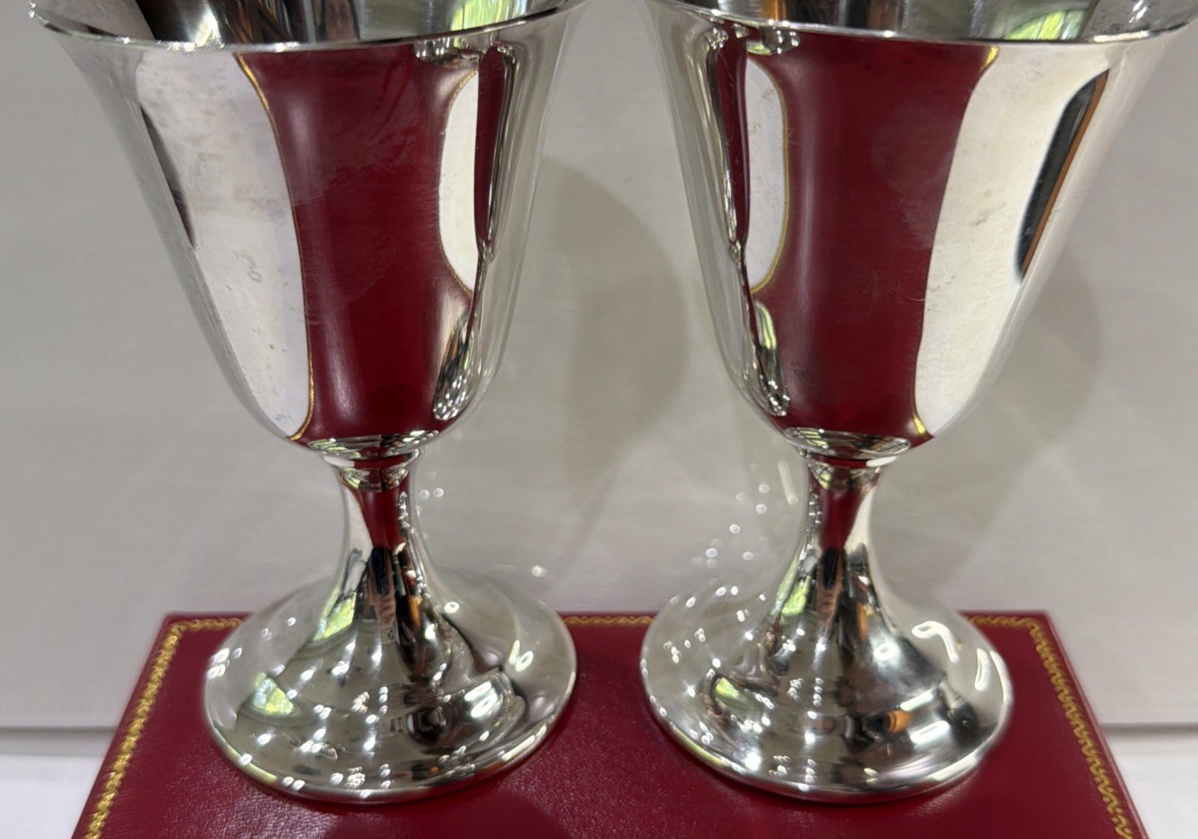 International Lord Saybrook Sterling Silver Cocktail Cup No Mono Goblet Lot Set
