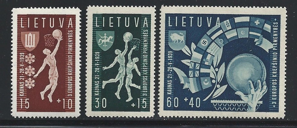 1939 Lithuania - No. 370/372 3 MNH/** values