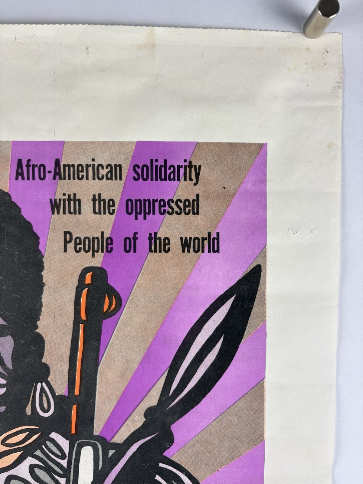 BLACK PANTHER PARTY Political Poster 1969 Emory Douglas AFRO AMERICAN SOLIDARITY