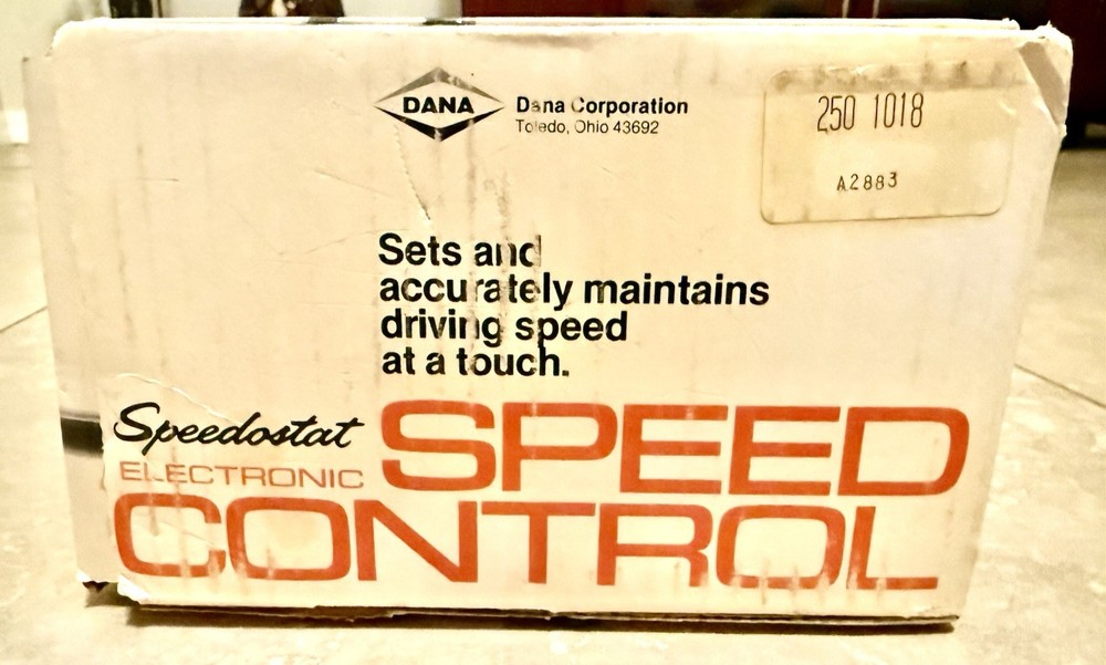 Dana Corp Speedostat Precision Controls Speed Control