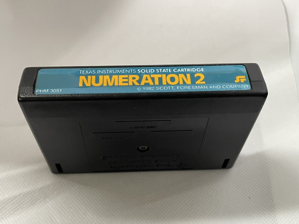 Texas Instruments Solid State Cartridge Numeration 2  Untested
