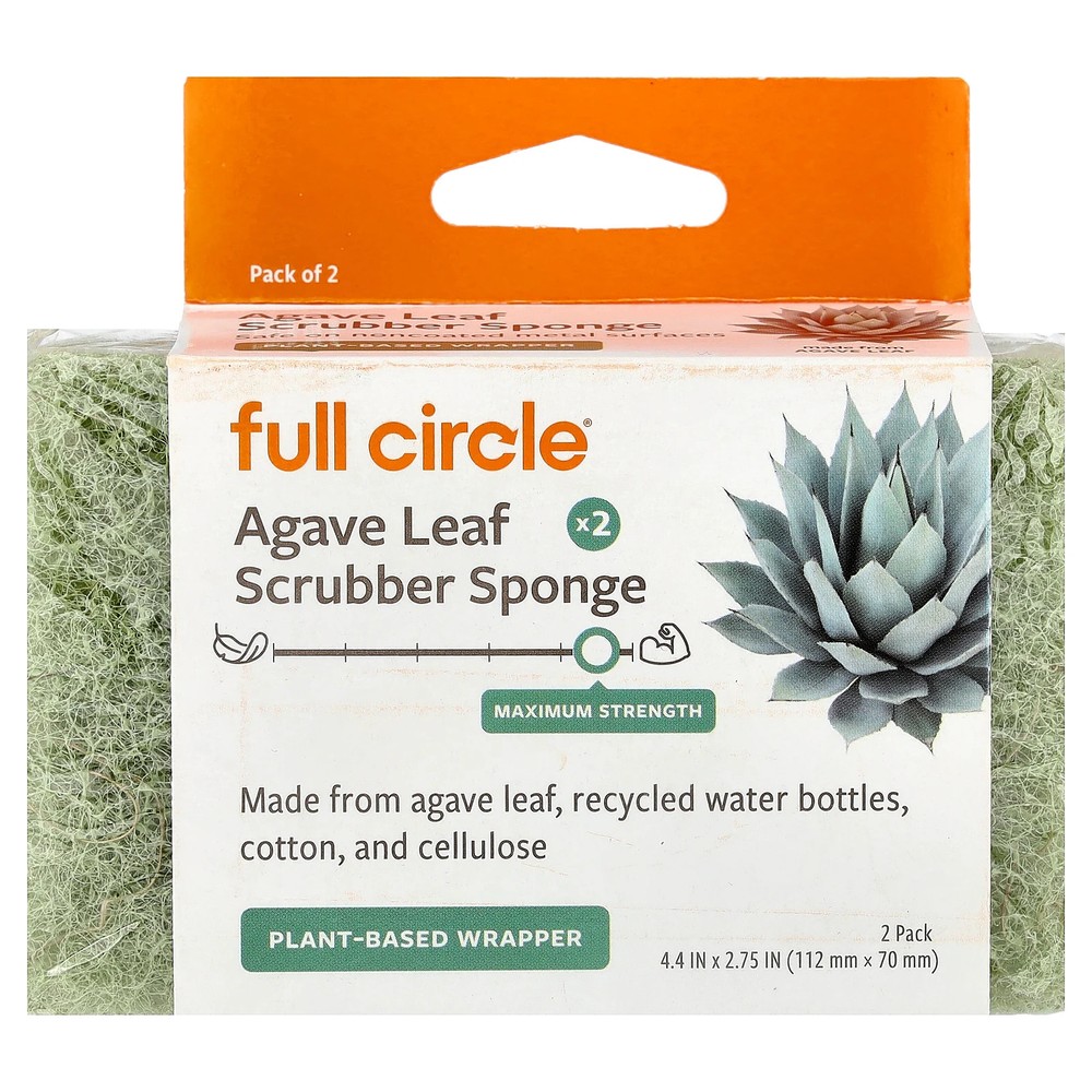 Agave Leaf Scrubber Sponge, 2 Count