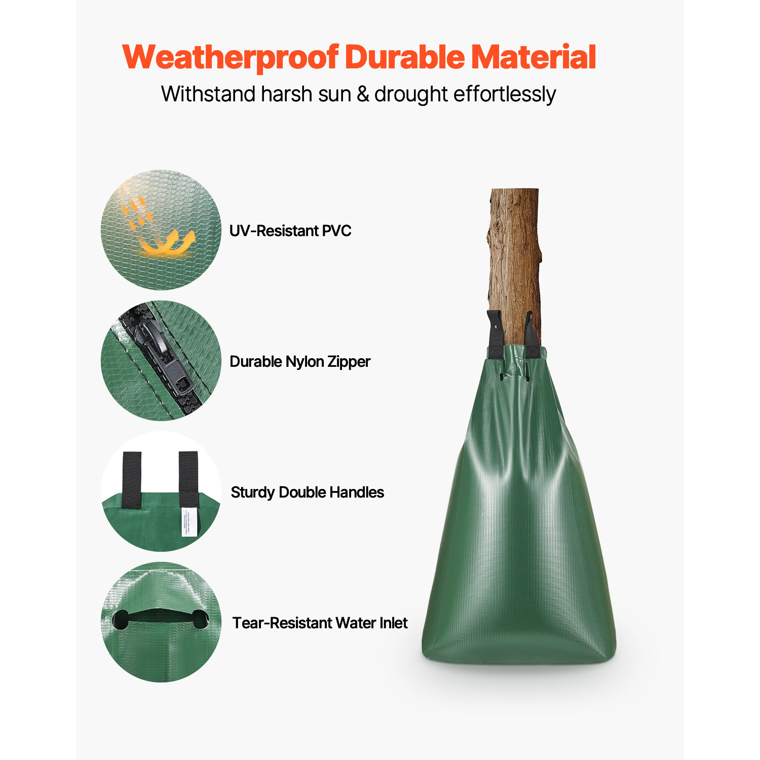 Tree Watering Bag 8 Packs 20 Gallons Slow Release Tree Drip Irrigation Bag