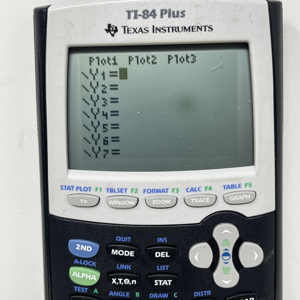 Texas Instruments TI-84 Plus Graphing Calculator W/ Cover TESTED