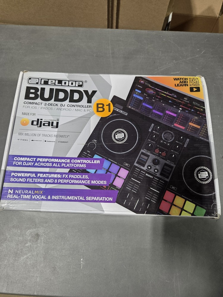 Reloop Buddy Compact 2-Deck DJAY Controller for iOS, iPAD OS, Android (B-Stock)