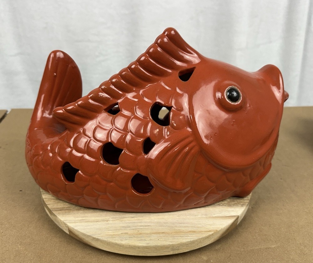 Koi Fish Large Inscent Burner Candle Holder Home Decor