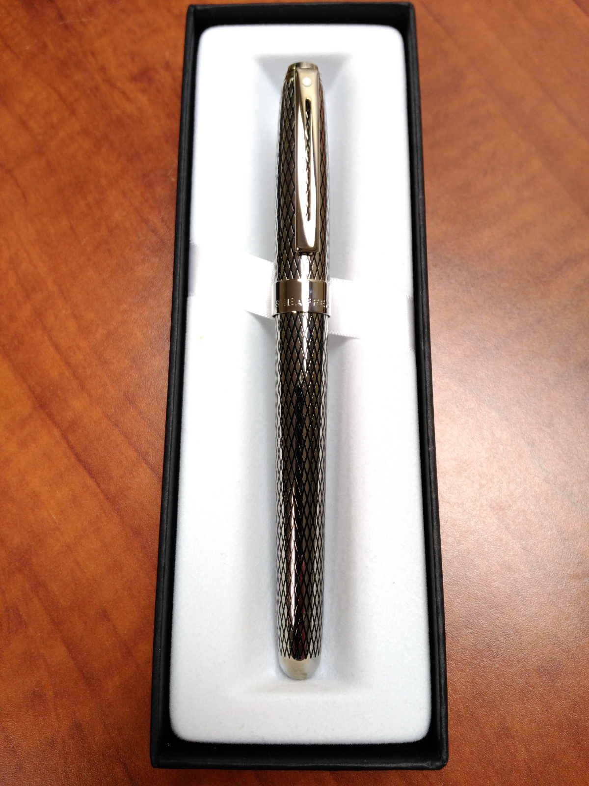 Sheaffer Prelude Signature Palladium Plate "M" Nib Fountain Pen