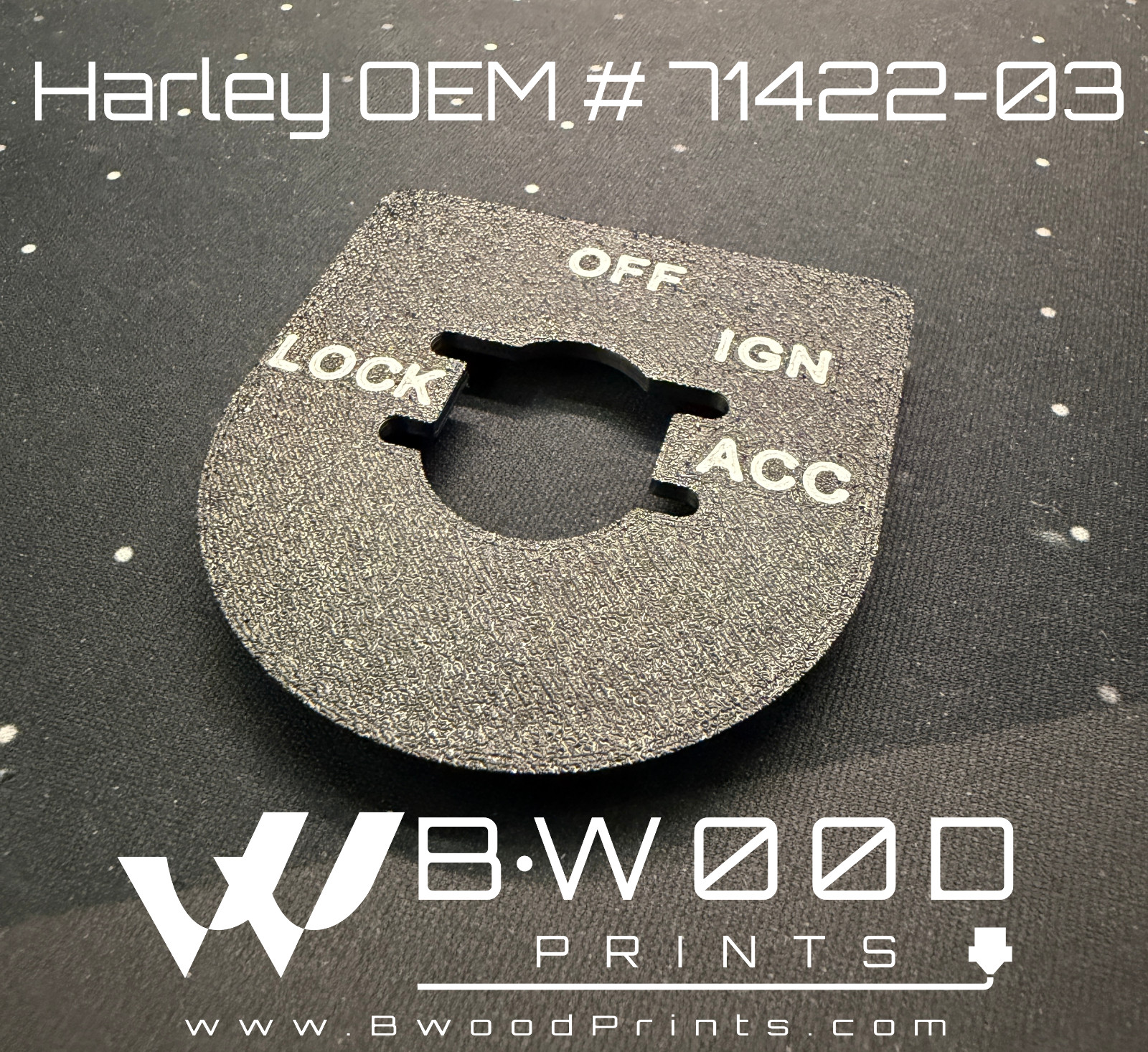 Harley Replacement Ignition Switch Plate - OEM # 71422-03 & 71427-96