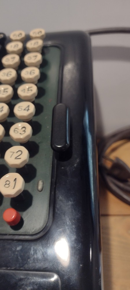 Vintage 1940's Burroughs Class 5 Electric 9 Column Manuel Adding Machine