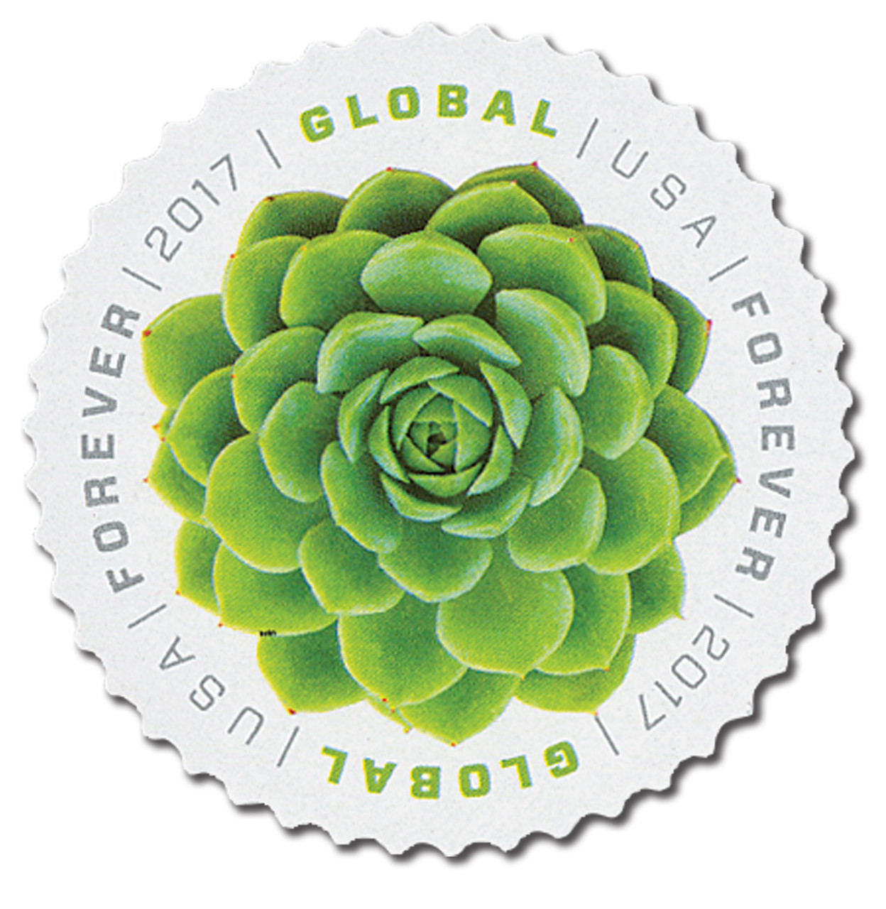 USA 2017 Stamps Global Forever Green Succulent Sheet of 10 x $1.70 = $17.00