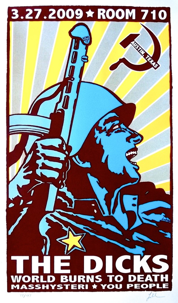 The Dicks Concert Poster Austin 2009