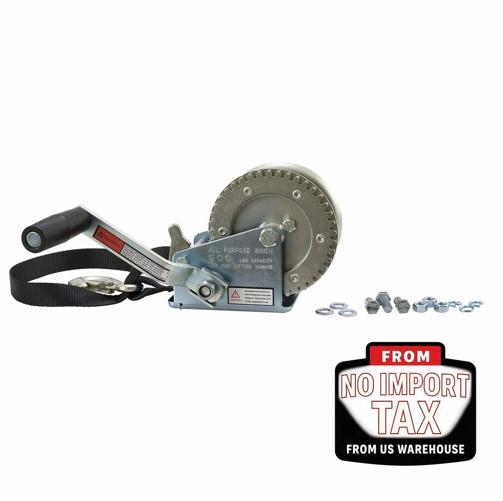 SBT PWC Winch with Bow Loop Jet Ski Marine Tow Hook Pull Rope