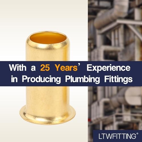 5/8-Inch Brass Compression Insert,Brass Compression Fitting(Pack of) 5/8" 50