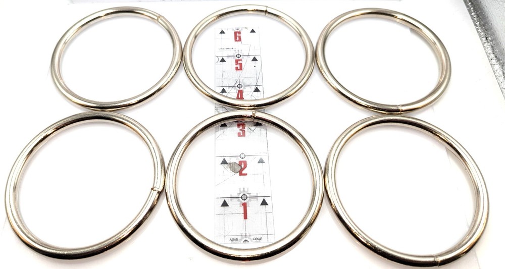 3" Nickel Plated O-Ring x6