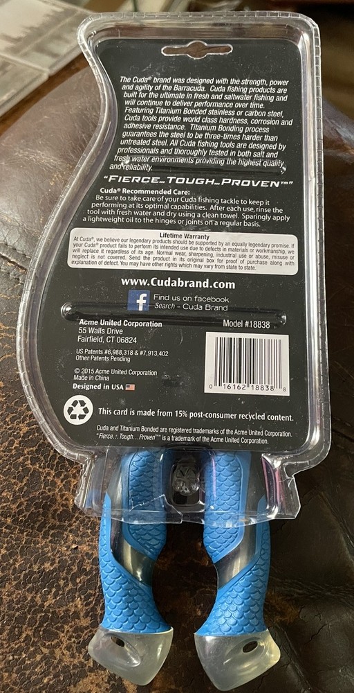Cuda Titanium Bonded 7” Ring Splitter& Pliers 18838