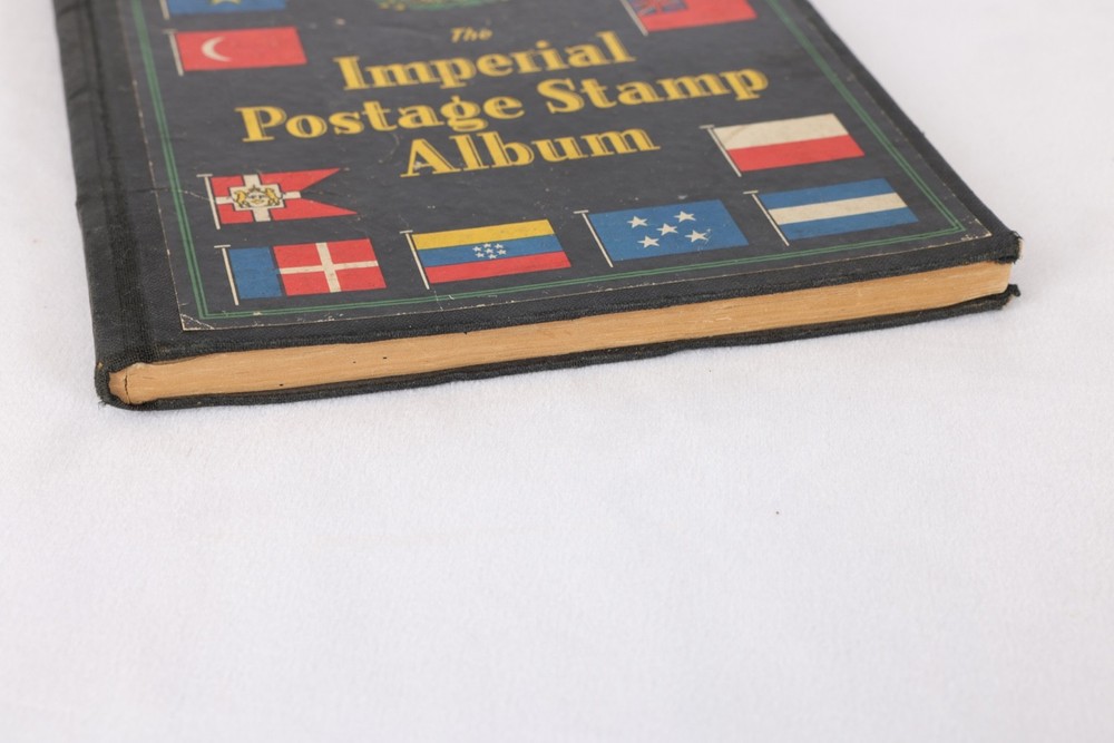 Vintage 1933 Imperial Postage Stamp Album Scott Stamp with Some Stamps