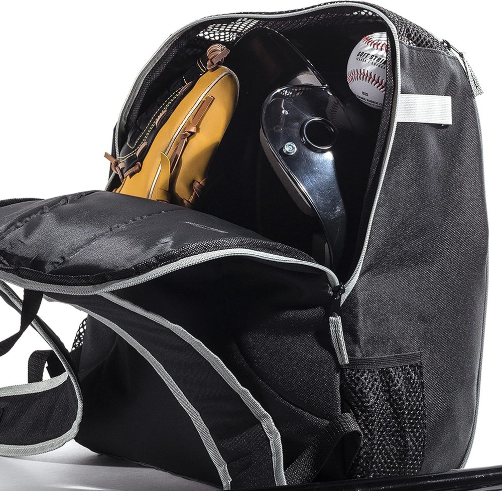 Child's MLB Baseball Bat Pack - Comfortable, Ventilated Backpack with Pockets