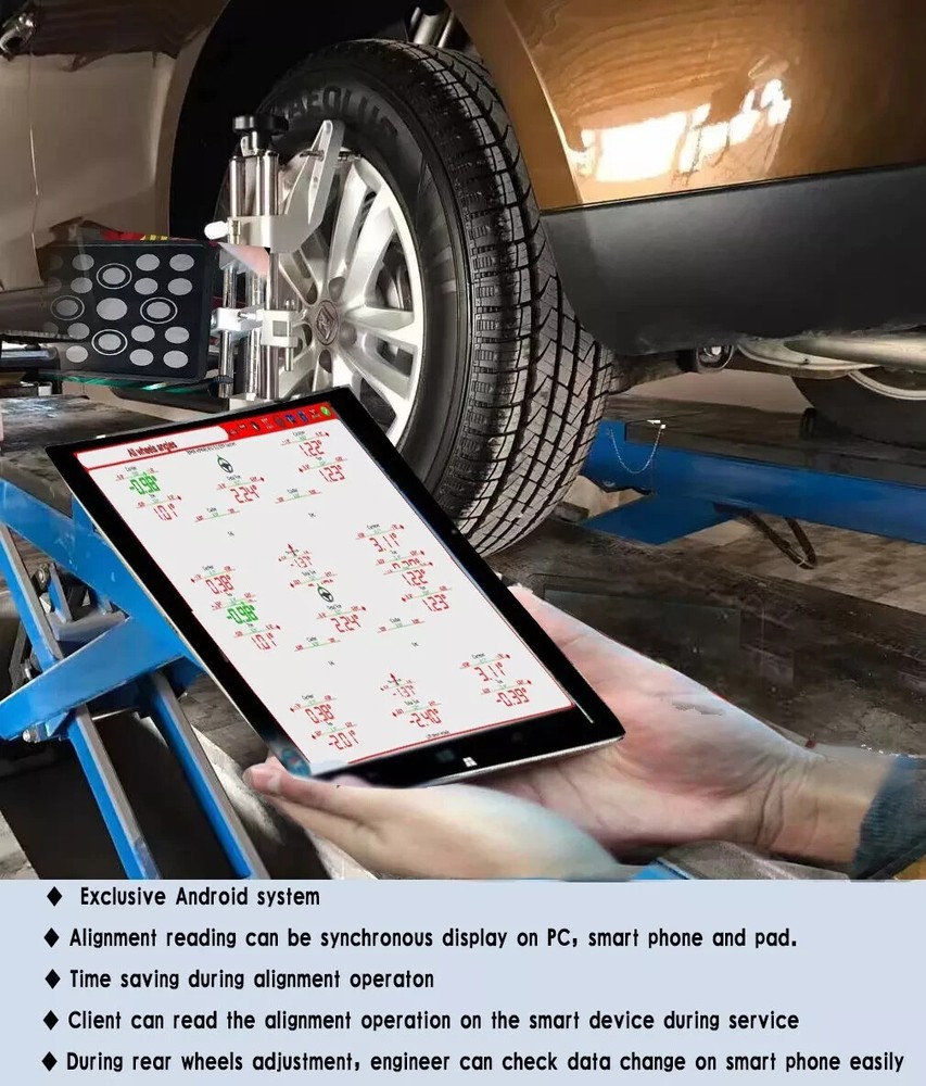 Motooltech AV9-Pro 3D Wheel Alignment Machine with Android System & TV Tablet