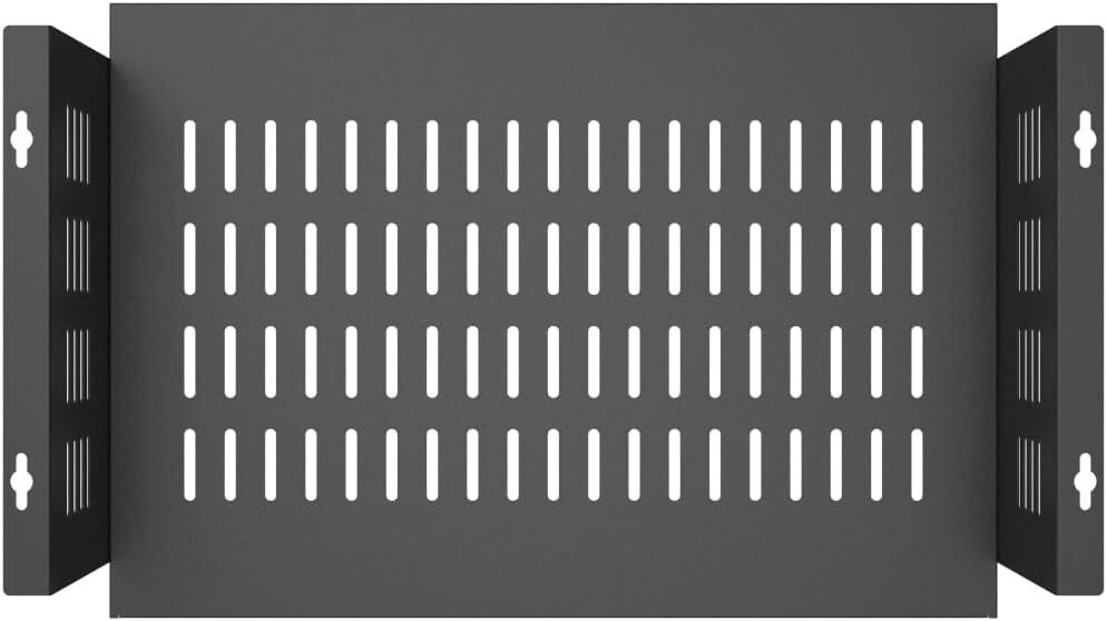 JINGCHENGMEI Under Desk Computer Mount for Small Form Factor SFF Black