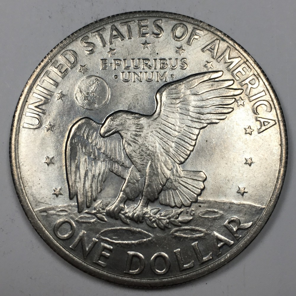 1971-D Type 2 Eisenhower Dollar - Mint State (MS) KM#203 - 8132