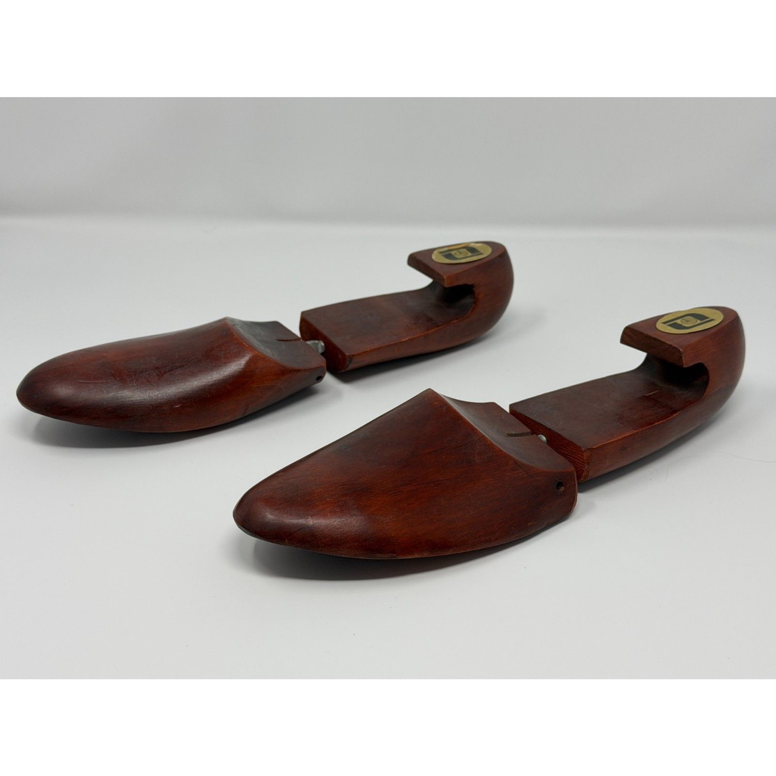 Vintage FootJoy Mahogany Wood Shoe Trees Size 11B Form Holder