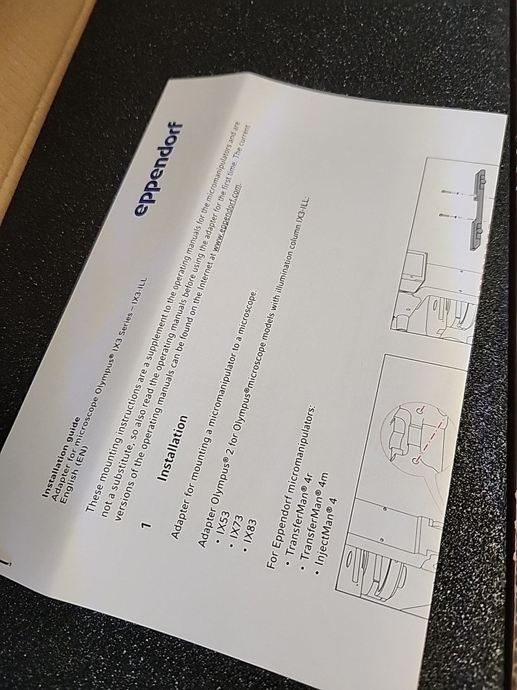 Eppendorf 5192307009 Adaptor For Olympus IX3 Microscope
