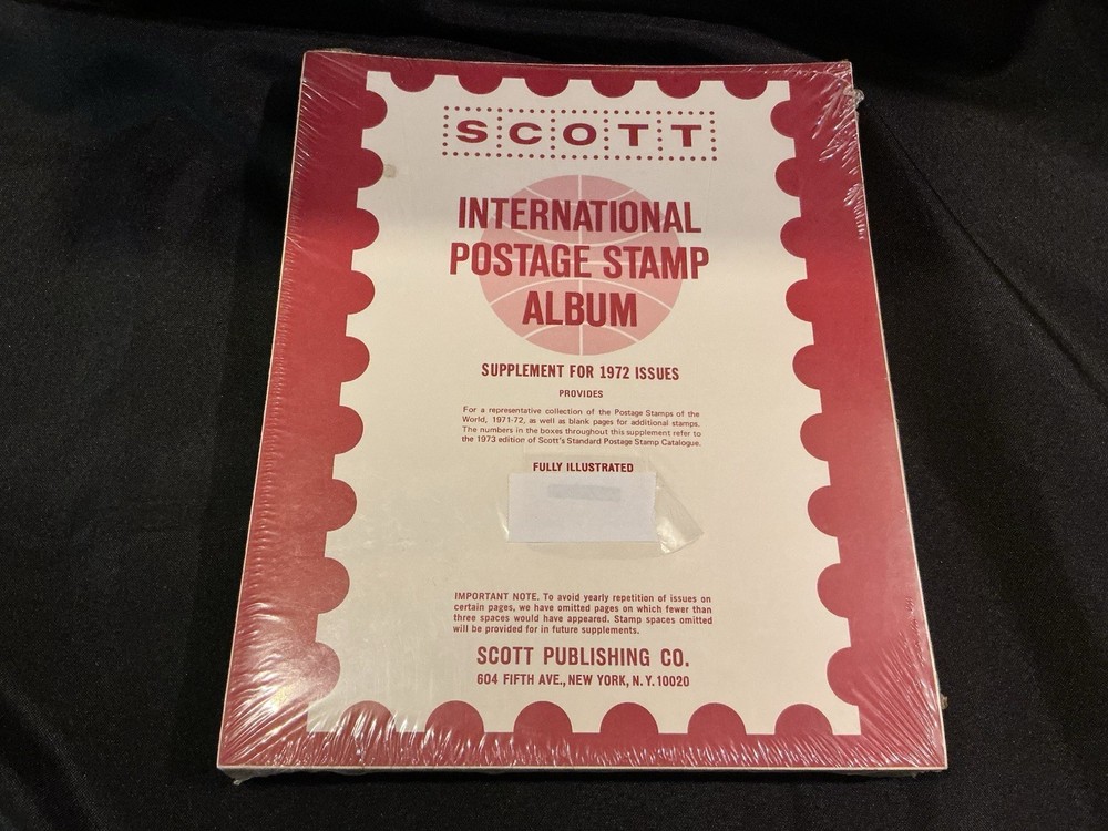 SCOTT INTERNATIONAL POSTAGE STAMP SUPPLEMENT FOR 1972, L@@K!!!