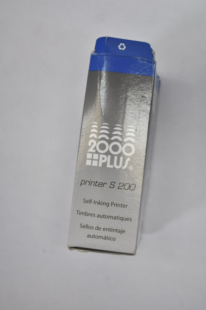 MaxMark Office Date Stamp w Completed Self Inking Blue/Red Ink 2000 Plus