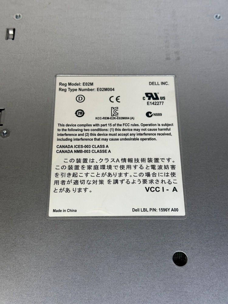 Dell PowerVault E02M iSCSI Controller E02M004 p/n 1596Y A00