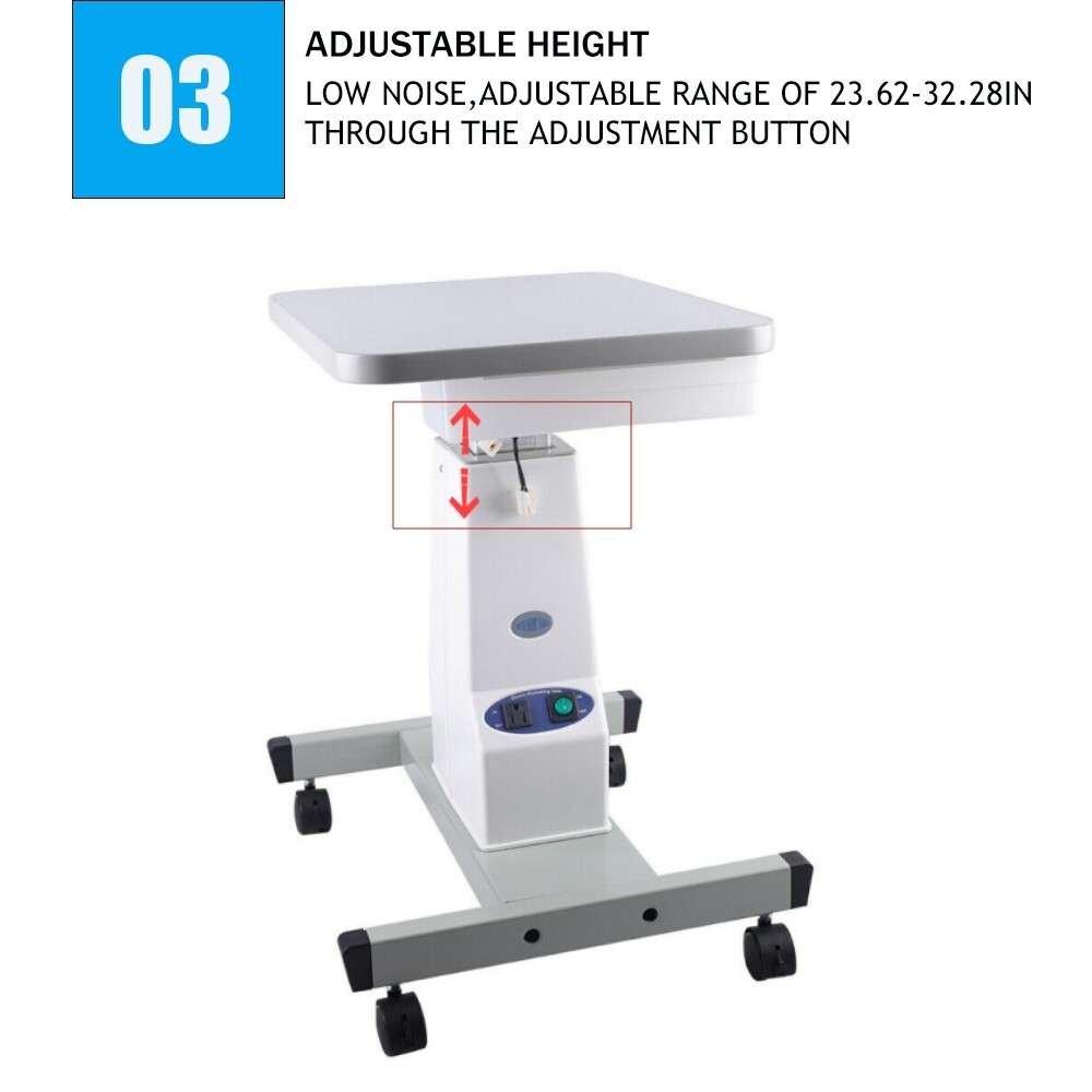 Electric Motorized Table Adjustable Table For Slit Lamp Ophthalmic Instrument