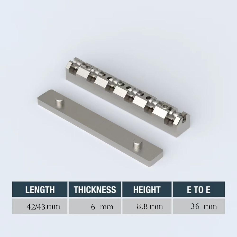 GUYKER Height Adjustable 42mmTitanium Alloy Ball Nut Guitar Nut For 6 String LP