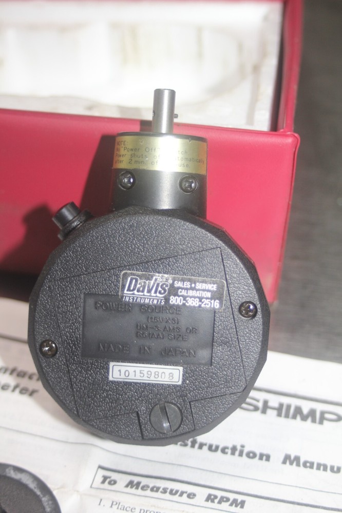 Shimpo Hand-Held Contact Digital Tachometer Model EE-1