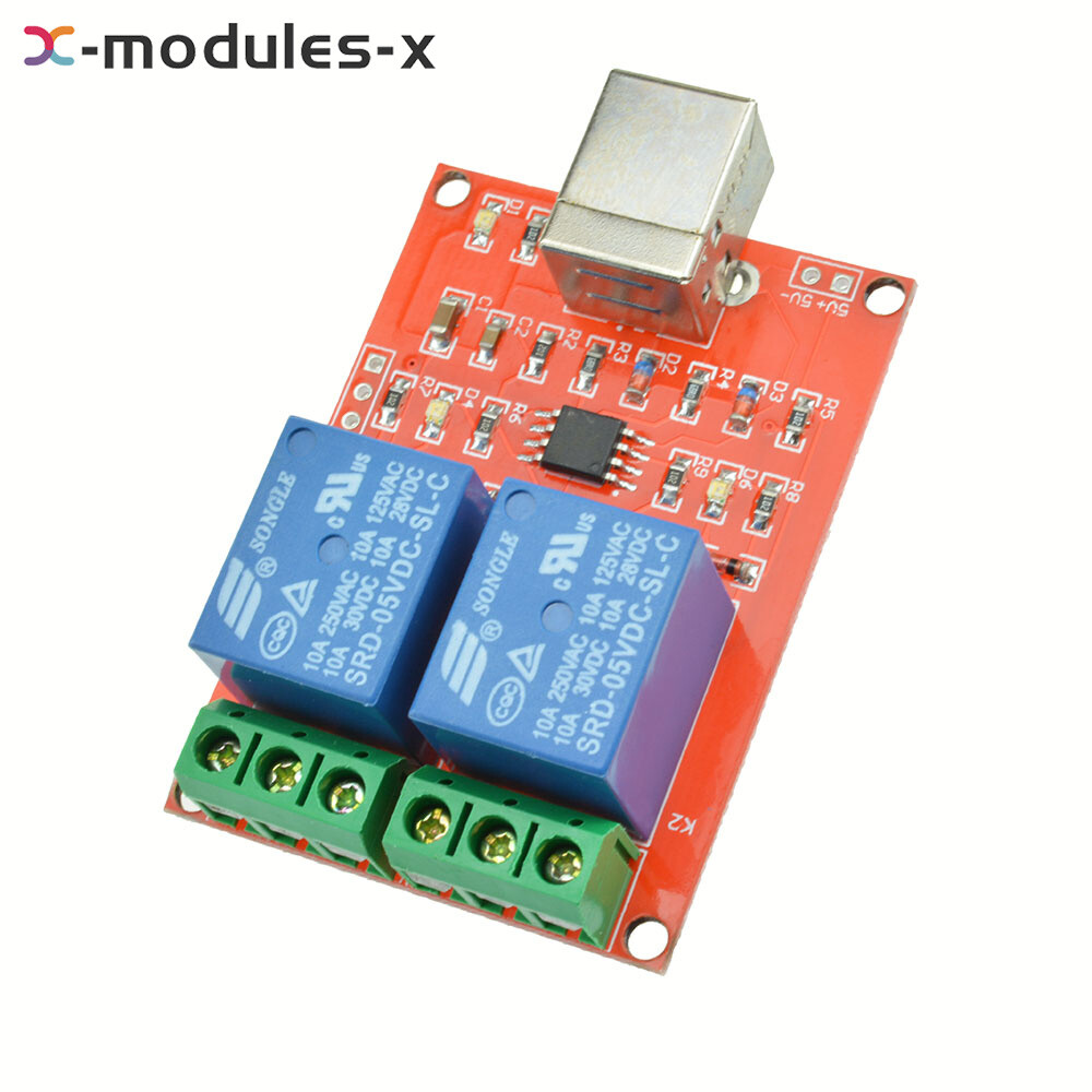 5/12V USB Relay 1/2/4/8CH Programmable Computer Control Relay For Smart Home New