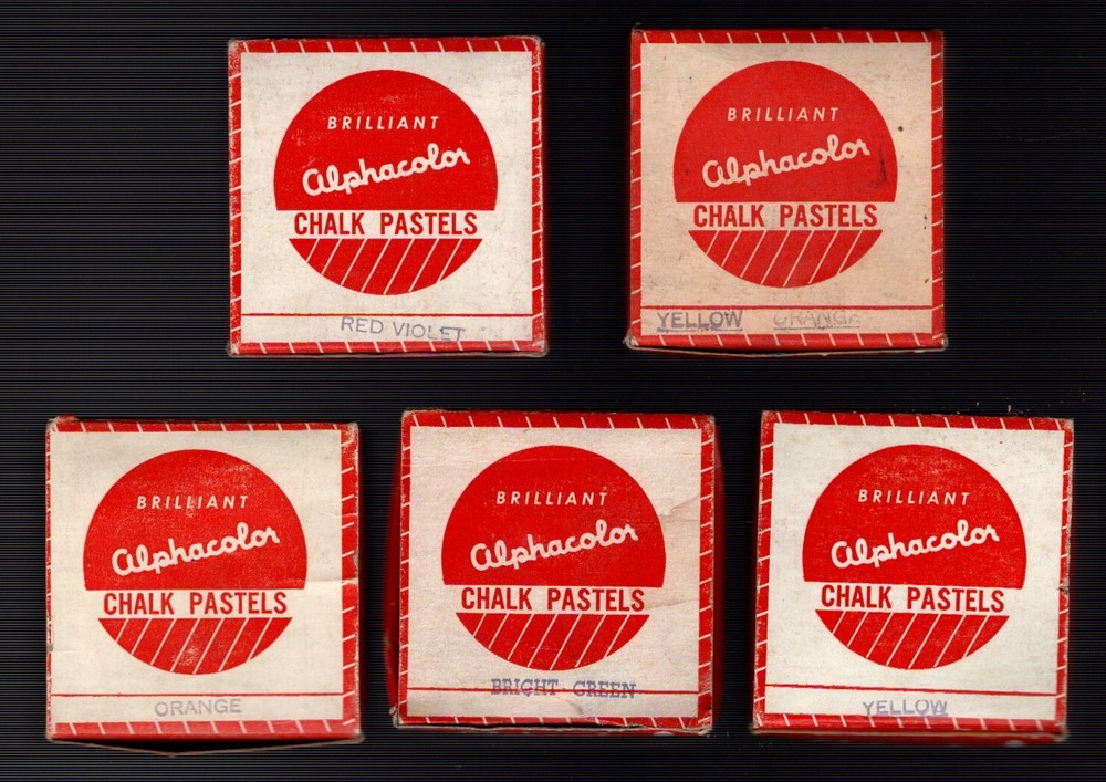 Vintage ALPHACOLOR CHALK PASTELS
