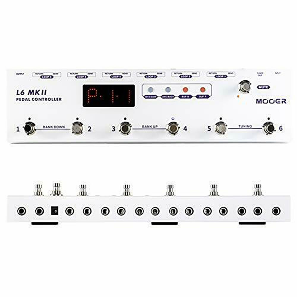 MOOER Pedal Controller L6 MKII Programmable Loop Switcher New Release
