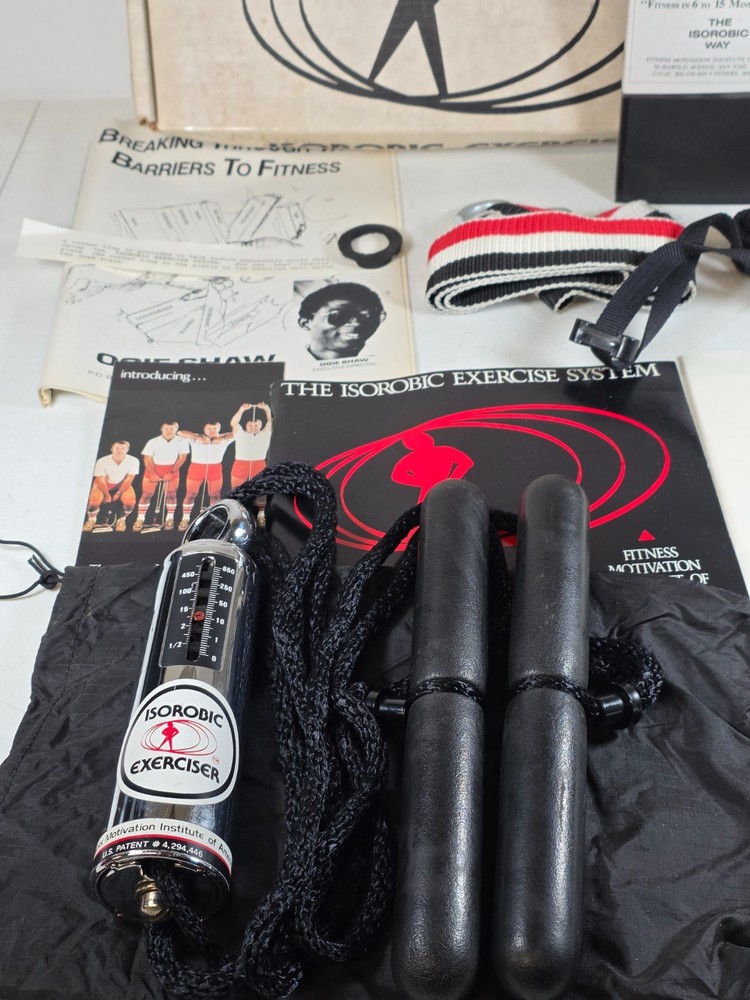 Vintage The Isorobic Exerciser With Instructions & Wall Poster - Complete