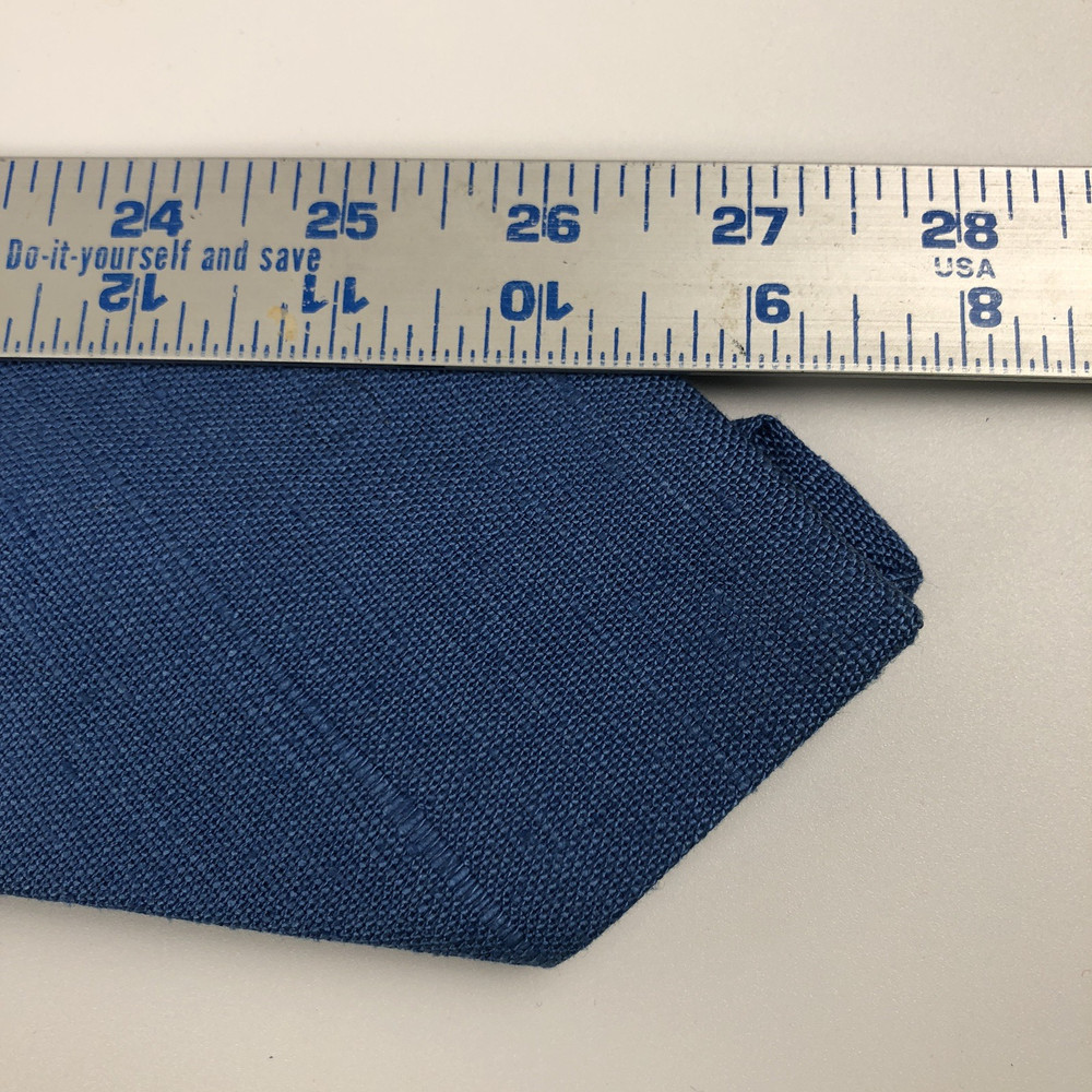 Rooster Tie 56" 3" Solid Blue Linen