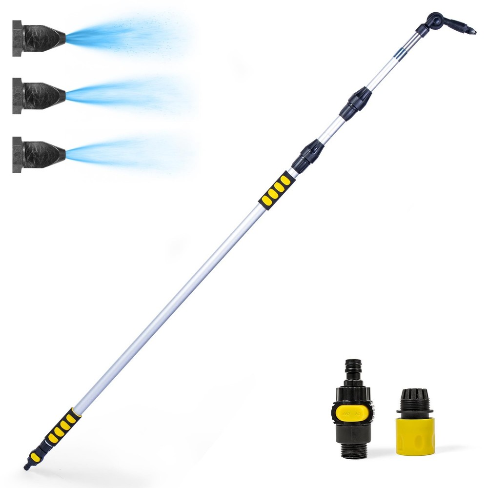 20ft Reach Telescopic Gutter Cleaning Tools from the Ground – Rain Gutter