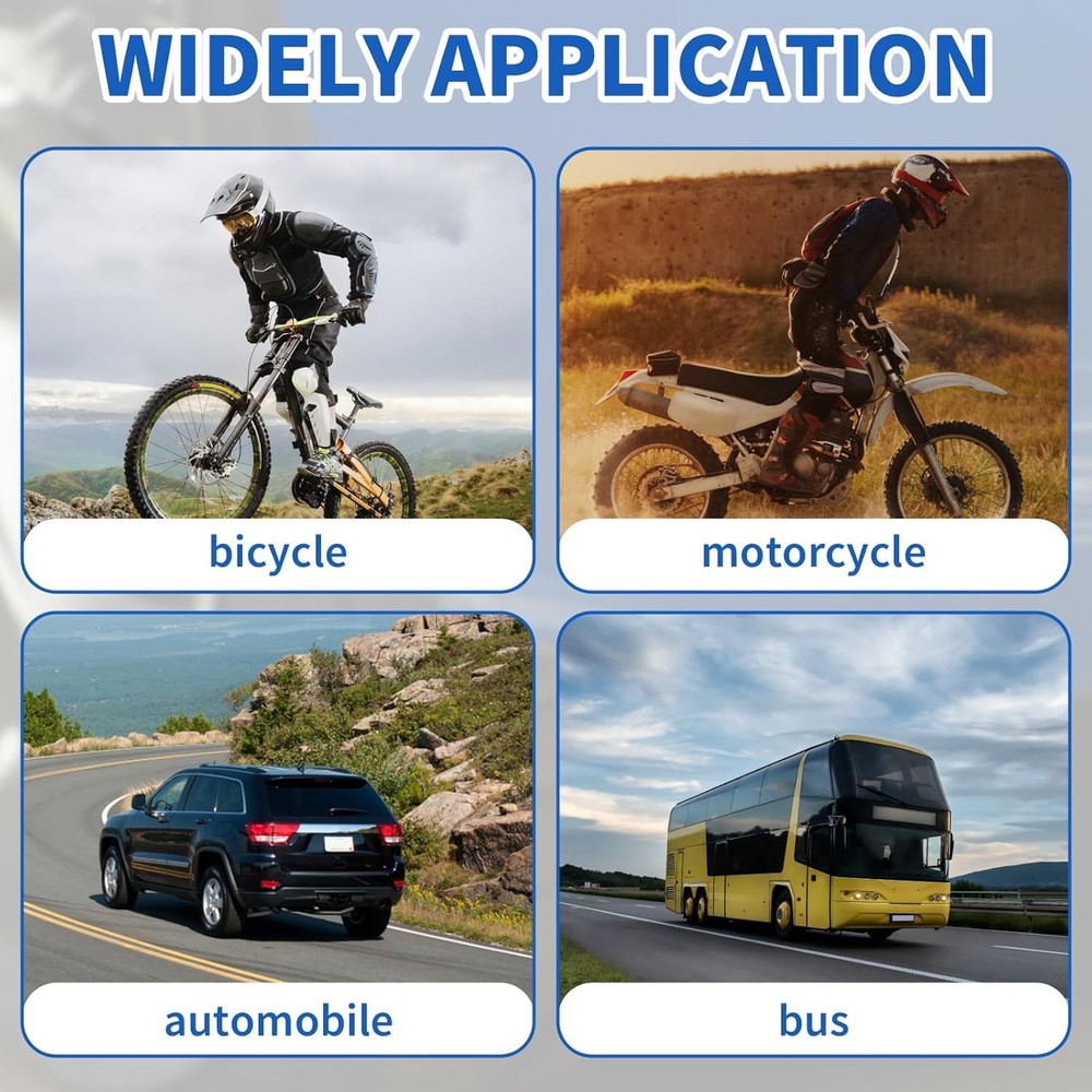 Tire Tread Depth Gauge 5Pcs Color Coded Tread...