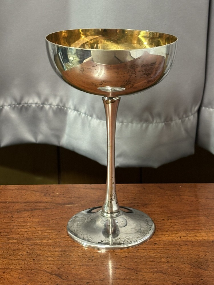 Vintage Eales 1779 SilverPlate Champagne/Wine Goblet - 6.25” Tall